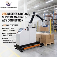 Palettiseur mobile industriel Cobot 3,5 kW à faible consommation d'énergie, bras robotisé pour l'empilage de boîtes, gain de place, pour ligne d'emballage alimentaire