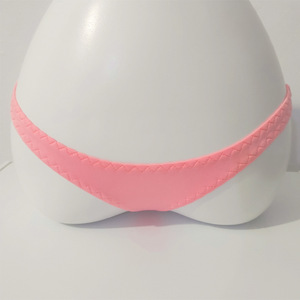 Nouveau bikini triangle à fines bretelles de style européen et américain, string sexy et chaud à taille basse, string en soie glacée à décolleté en V profond - Product Image 5