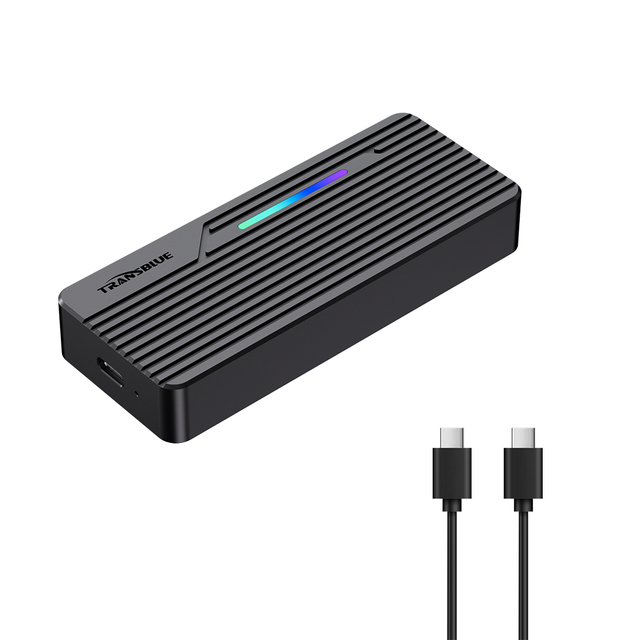 40Gbps NVMe M.2 Type-C SSD Enclosure 40Gbps M.2 Key Thunderbolt External Hard Drive case
