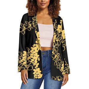 Dropshipping Pakaian Wanita Print on Demand Pola Bunga Lava Setelan Wanita Elegan Fashion Setelan Wanita Blazer - Product Image 4