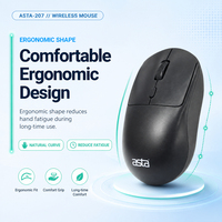 Mouse Bluetooth Nirkabel ASTA untuk Komputer, Plastik, 800 1200 1600 DPI, Baterai, Mouse Termurah, Logo Kustom