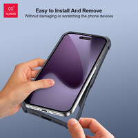 Coque de protection magnétique transparente avec airbag pour iPhone 17 Pro Max, compatible avec les modèles 17, Air16 Pro, 15 Plus, 14, 13, 12, avec protection d'objectif en acrylique