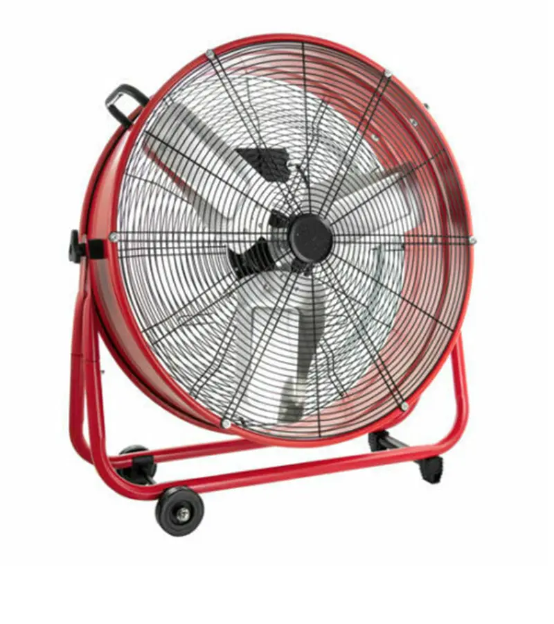 Ventilador de tambor de circulación de aire, accesorio de refrigeración ventilado de 24 pulgadas, Metal resistente, Industrial, inclinación