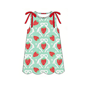 Pre-orden MOQ 5 Trendyism Boutique GLP Watermelon Lemon Bows para Bebés Niñas, Estampado Festivo de Verano, Algodón Orgánico, Spandex y Seda de Leche - Product Image 2