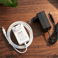 Adaptateur secteur DC 12V 1.0A 12W avec prise EU, certifié CE RoHS, protection contre les courts-circuits pour caméras de vidéosurveillance, routeurs, appareils domestiques, PC, en matériau PC