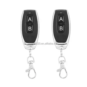 2 pcs 433MHz rf Switch AB Buttons Car Alarm System Wireless Remote Control for Anti-Theft Alarms, Roller Lind Door