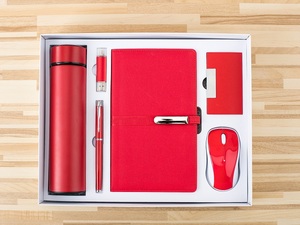Juego de Regalo Corporativo Promocional, Elegante y de Alta Gama, Caja de Regalo de Cuero PU de 6 Piezas, Logotipo Personalizado, Regalos Corporativos - Product Image 3