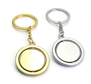 X926 <b>Keychain</b> Factory Wholesale <b>Custom</b> New Design Rotating Keyring Enamel Metal Spinner <b>Keychain</b> - Product Image 2