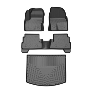 Set Completo <span class=keywords><strong>Tappetini</strong></span> <span class=keywords><strong>Auto</strong></span> Facili da Pulire, Rivestimento Bagagliaio di Lusso, Accessori Interni per <span class=keywords><strong>Ford</strong></span> Kuga 2016 2017 2018 2019 - Product Image 1
