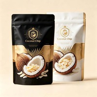 Sachet Doypack Personnalisé Réutilisable de Qualité Alimentaire avec Fermeture Zip en Feuille d'Aluminium Anti-Humidité et Anti-Huile pour l'Emballage de Copeaux de Noix de Coco et le Stockage d'Aliments pour Animaux