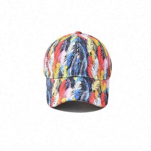 Casquettes de baseball structurées à 6 panneaux OEM en gros, casquettes de sport à imprimé floral de haute qualité - Product Image 3