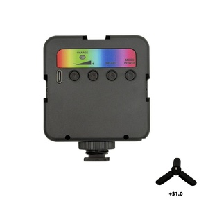 Mini Lampe Vidéo LED Professionnelle de Poche, Couleurs RVB, CCT Réglable, Étanche, Antichoc, 800 LUX d'Éclairement, Longue Durée de Vie de la Batterie pour - Product Image 1