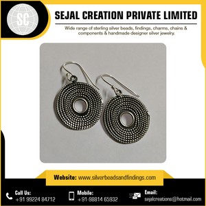 Boucles d'oreilles de style tribal en argent sterling 925 avec CZ Résultats de bijoux à la mode Quantité en vrac - Product Image 5
