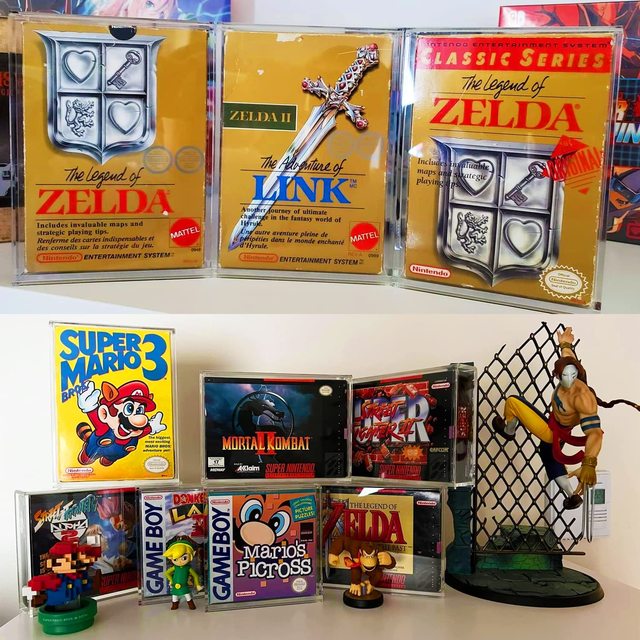 Clear Acrylic 4MM Thick Protector Case Dust UV Resistant & Scratch Free Compatible SNES N64 Games Storage Box Pack 2