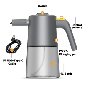 Hệ thống rửa xe súng bọt 2 trong 1-Máy phun điện cầm tay có bơm nước để rửa xe bọt & chi tiết - Product Image 1