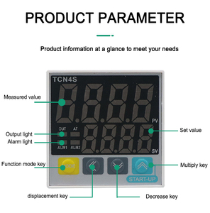Hiển thị kỹ thuật số thông minh kiểm soát nhiệt độ cụ tcn4s Relay trạng thái rắn kép Đầu ra nhiệt độ điều khiển chuyển đổi - Product Image 4
