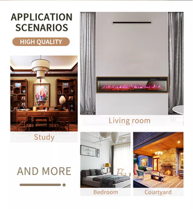 Grande <span class=keywords><strong>Caminetto</strong></span> Elettrico da Incasso con Supporto TV, Effetto Fiamma 3D, Telecomando, per Hotel e Arredamento Domestico - Product Image 5