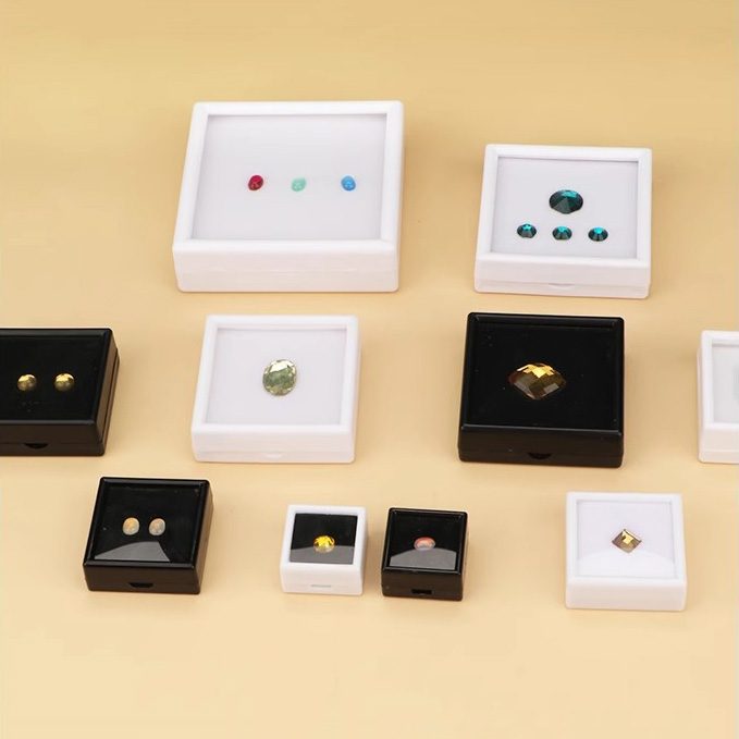4x4 Cm Samtbox  Edelstein Aufbewahrung, Display Case Fr Diamanten &  Mineralien