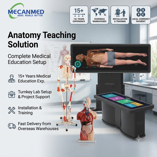 Mecanmed Guangzhou Medical Device Supplier Turnkey Anatomy Teaching Solution for Medical University with Installation Training