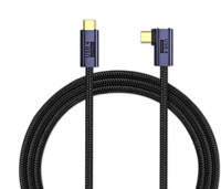 Kabel Data pengisian daya USB 3.2 Gen 2 20Gbps, kabel Data pengisian daya USB C ke USB C 100W 20Gbps