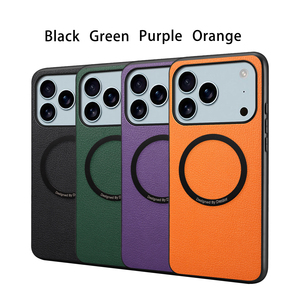 Funda Protectora Híbrida Premium Denior para PC, Carcasa Magnética de Cuero PU con Textura Litchi para <span class=keywords><strong>iPhone</strong></span> Series 17, 16, 15, 14, 13 y 12 - Product Image 6