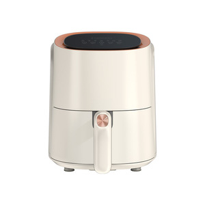 Friteuse à air électrique blanche 4L sans huile, thermostat réglable, panier en plastique antiadhésif PTFE, amovible, usage domestique, garantie 1 an - Product Image 1