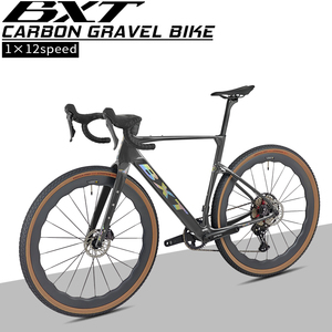 Vélo de gravier BXT New T1000 en fibre de carbone, compatible avec GRX RX820 1x12 vitesses/GRX RX600 1x11S, adapté pour la conduite en montagne et sur route - Product Image 1