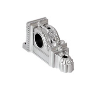 Matériel de support de fenêtre double moderne 33mm-35mm Supports de tringle à rideau romaine en aluminium avec accessoires de support en plastique de fer PVC