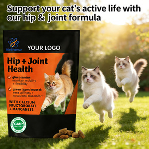 Friandises à mâcher pour la santé des hanches et des articulations des chats, glucosamine avancée pour chats, chondroïtine et huile de saumon oméga-3, favorise la mobilité, soulage les douleurs articulaires - Product Image 4