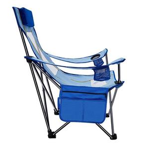 Échantillon gratuit oreiller porte-gobelets poche <span class=keywords><strong>maille</strong></span> dos acier léger inclinable sac à dos pliant chaise de plage - Product Image 3