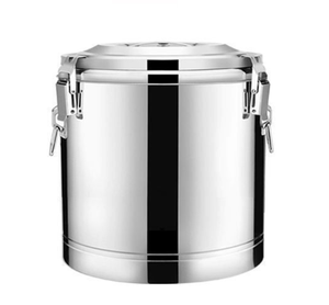 DFC Thermos en acier inoxydable, baril épaissi hermétique, pot isotherme pour maintenir la température, seau de stockage alimentaire sans robinet - Product Image 4