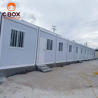 Cbox Maison Conteneur Modulaire Préfabriquée pour Chantier de Construction, Bureau et Dortoir Combinés