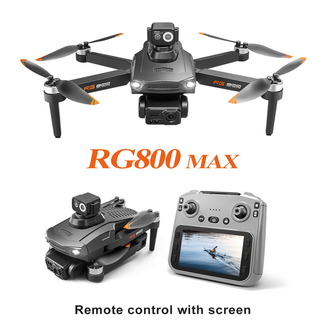 Long Range 1KM GPS Drone 4K Camera 4.5 Inch Monitor Brushless Motors Obstacle Avoidance RC Beginner-Friendly Plastic Body WiFi