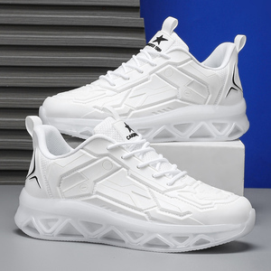 Zapatos Deportivos Casuales para Hombre, para Correr, para Todas las Temporadas, Elegantes, de Caña Baja, Transpirables, con Suela de PVC, de Tela, de Color Sólido, Antideslizantes, con Cordones - Product Image 3