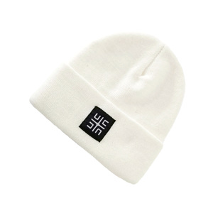 Gorros de Invierno Blancos Populares 2026, Tejidos con Logotipo Bordado, Talla Adulto, Alta Calidad, Buen Precio, con Parche de Etiqueta - Product Image 4