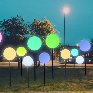 泳池防水球圆月灯花园户外挂件发光二极管球灯太阳能灯户外酒吧球发光二极管IP68