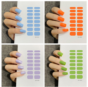 Autocollants personnalisés pour décoration d'ongles, couleur pure scintillante, couverture complète, <span class=keywords><strong>noir</strong></span>, blanc, <span class=keywords><strong>rouge</strong></span> <span class=keywords><strong>et</strong></span> or - Product Image 3