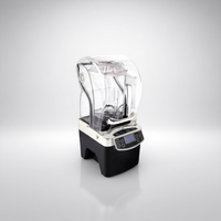 Blender à smoothie commercial de qualité industrielle, moteur en cuivre pur, machine à smoothie avec couvercle de réduction du bruit