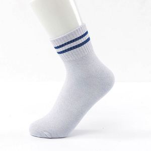 Spring Summer New Fashion Women <b>Socks</b> Stripe Breathable Cotton Medium Tube Sport <b>Socks</b> - Product Image 4