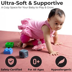 Tapis d'éveil bébé pliable, épais, à emboîtement, inodore, sans couture, pour la maison, 0-24 mois, unisexe - Product Image 4