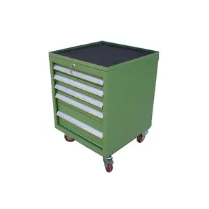JZD Alat Garasi Baja Troli, Kotak Peralatan Penyimpanan Kabinet Laci Logam dengan Laci