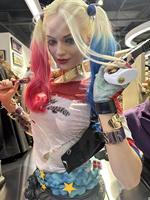 Buste de Harley Quinn sur mesure grandeur nature, sculpture de personnage du film Suicide Squad, statue en fibre de verre pour la décoration de boutique