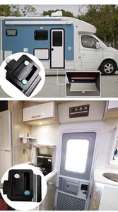 RV ล็อคโลหะผสมสังกะสี3ตัวเลือก Motorhomes อุปกรณ์เสริม RV ประตูไนล่อนสลักการบีบอัด