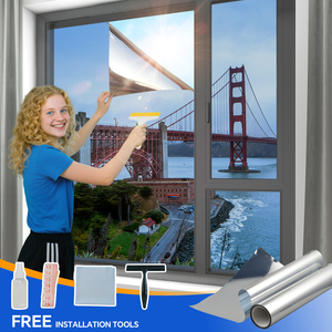 Película Solar <span class=keywords><strong>de</strong></span> Privacidad <span class=keywords><strong>para</strong></span> <span class=keywords><strong>Ventanas</strong></span> con Efecto Espejo Unidireccional, Aislamiento Térmico, Control <span class=keywords><strong>de</strong></span> Calor, Adhesivo Reflectante <span class=keywords><strong>para</strong></span> Bloquear el Sol, <span class=keywords><strong>para</strong></span> Edificios y Casas, Precio al por Mayor - Product Image 1