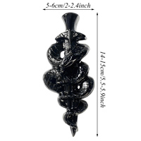 Vente en gros de sculptures de serpents en obsidienne naturelle, décorations Feng Shui, souvenirs et cadeaux