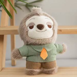 Nuevo Llavero de Peluche con Colgante de Muñeco de Peluche de 4 Pulgadas, Diseño de Animal: Oficial de la Guardia Forestal y Perezoso - Product Image 3