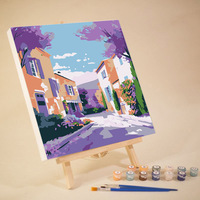 Décoration de chambre esthétique Kit de peinture à l'huile par numéros Peinture acrylique pour peintures par numéros Cadeau Fournitures de décoration intérieure