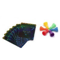 Jeu de Carrom Portable Personnalisé pour Enfants en Carton – Design Attrayant, Cartes de Formation à la Puissance Intérieure, Papier Durable
