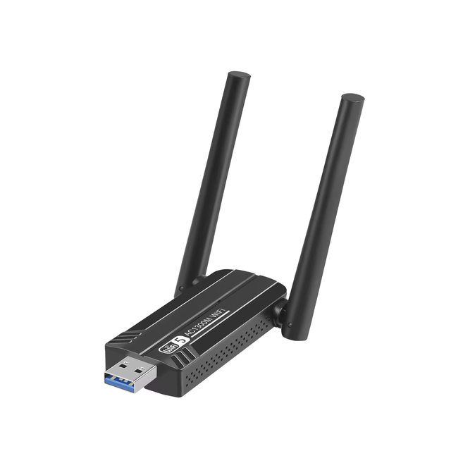 HG Factory Directly Sale 1300M Dual Band 2.4g/5g RTL8812BU USB3.0 Wireless Network Card for Computer