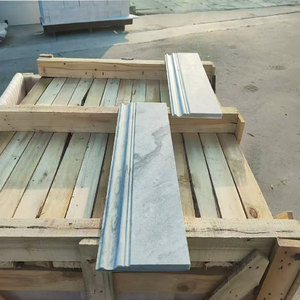 Nhà cung cấp cung cấp sang trọng tự nhiên sóng grey Marble sideboard gạch đá cẩm thạch cửa vỏ - Product Image 3